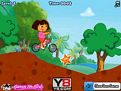 Dora in bicicletta