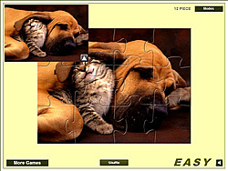 Cute Cat & Dog Jigsaw