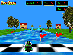 Jet Ski Race: Avoid Black, Collect Red & Blue