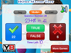 Test de mathématiques à la maison