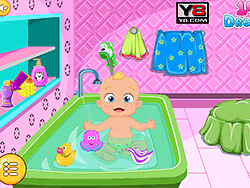 可爱的小婴儿洗澡盆