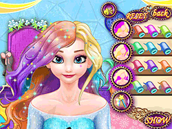 Elsa kleurstof haarontwerp