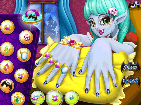 Soins des ongles Monster Girl