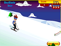 Beyblade Skier: Downhill Tricks