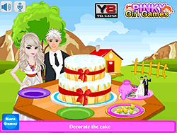 Gâteau de mariage princesse Elsa