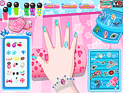 Diseños de uñas de la reina Elsa