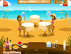 Bar de cócteles en la playa