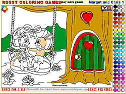 Margot e Chris 1 - Jogos de Colorir Rossy