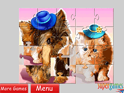 Puzzle di simpatici animali domestici