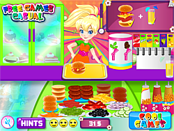 Polly Pocket's Burger Cafe