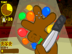 Gingerbread Circus Knife Throw