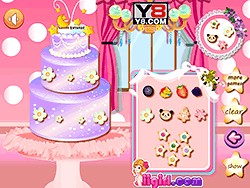 赤ちゃんエルサの誕生日ケーキ