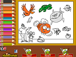 Coloring Nemo and Friends