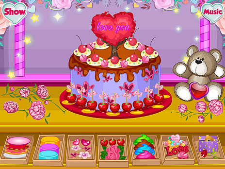 Valentijnsdag taart