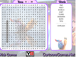 Turbo Character Word Search