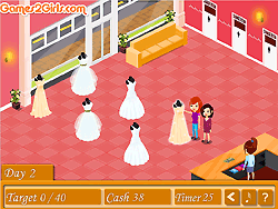 Het winkelen van de bruid