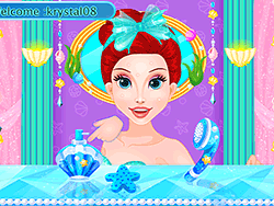 Ariel no spa do mar