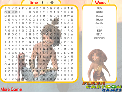 La recherche de mots Croods