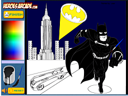 Coloração dos desenhos animados do Batman