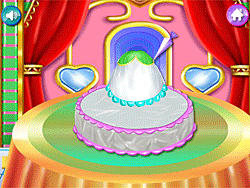 Cottura della torta delle principesse per bambini