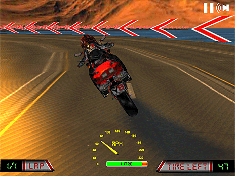 Corrida de moto hardcore