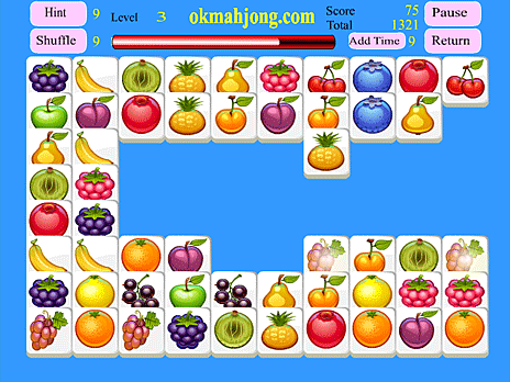 Conexión de Mahjong de frutas