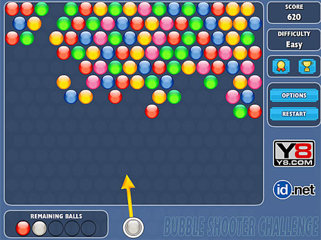 Bubble Shooter-uitdagingsflitser