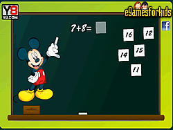 Jogo de matemática do Mickey Mouse