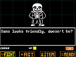 Фанатская битва Undertale Sans Pacifist