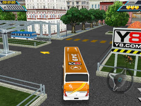 Parcheggio autobus 3D Mondo 2