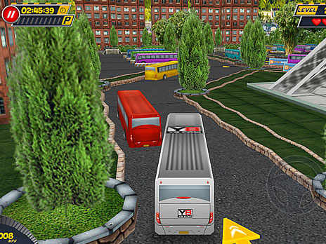Parcheggio per autobus Mondo 3D