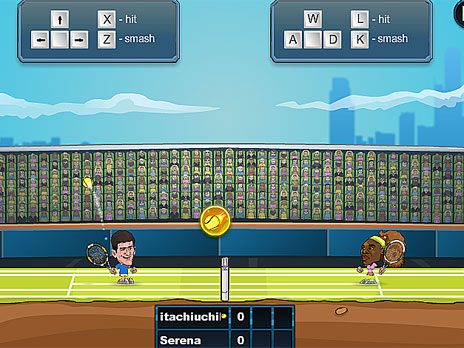 Fun Tennis with Power-Ups