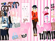 Pink Wallpaper Dress Up