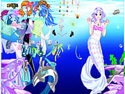 Ragazza Dressup del mare