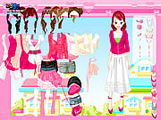 Rosafarbener Wandschrank Dressup