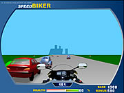 Motociclista da velocidade