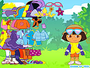 Dora que el explorador se viste para arriba