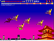 Combate aéreo de Ninja