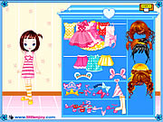 작은 인형 소녀 Dressup