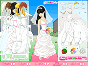 通路の花嫁はドレスアップ