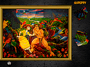 Bagagiste et Tarzan de Jane de manie de puzzle