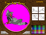 De online Kleuring van Tom en van Jerry