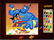 Coloração em linha de Aladdin