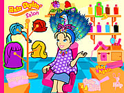 Salon de Stylin des cheveux de Polly