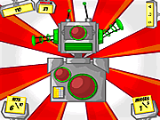 Robot de bouton rouge