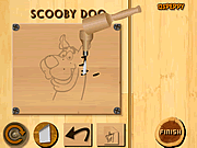 Scooby de cinzeladura de madeira Doo