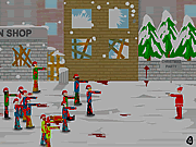 Defensa del zombi de la Navidad