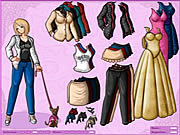 Anime-Mädchen und Hund Dressup