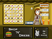 ショップN個のドレス食品ロールゲーム：ジンジャーとスマート