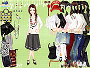  캐주얼하게 크롭 스타일 Dressup